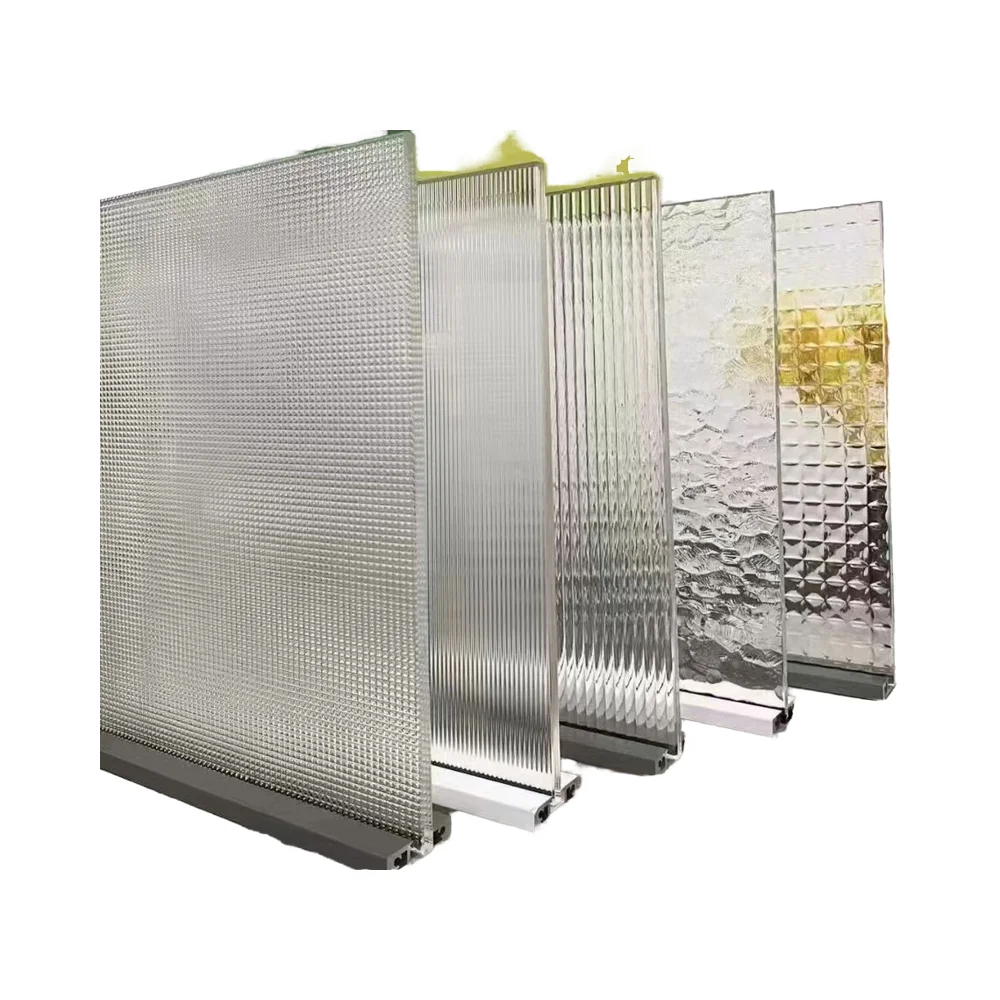 High Performance Solid Structure Art Glass Low-E Insulating Decorative Pattern for Bathroom and Hotel Special Decorative Glass