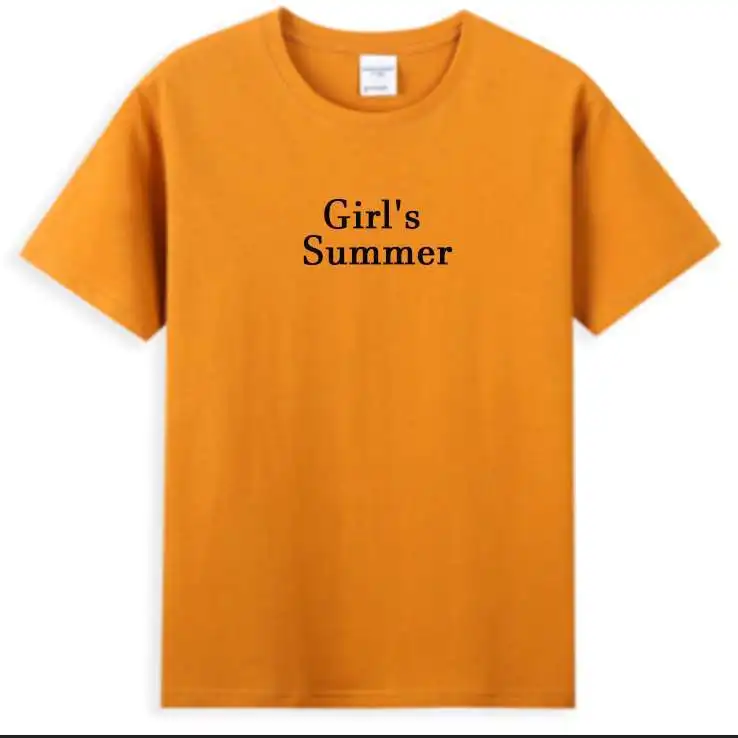 Custom Print Logo Cotton Tshirt Men Short Sleeve Round Neck Tops Tees Basic White Plain T Shirt