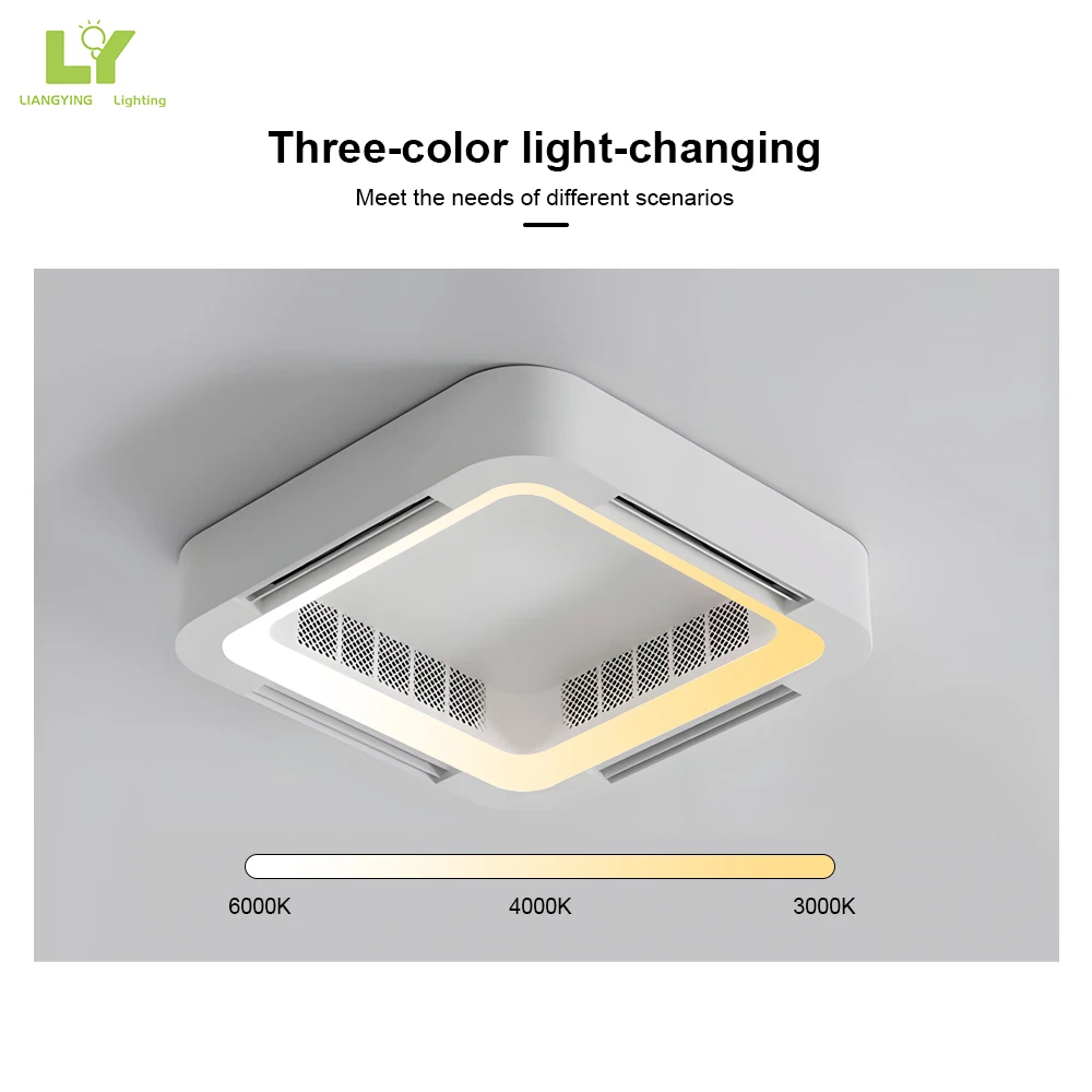 Luxury Ac Dc Small Big Large Chandelier Smart Modern Outdoor Bladeless Wooden Led Ceiling Fan With Lamp Light Fans