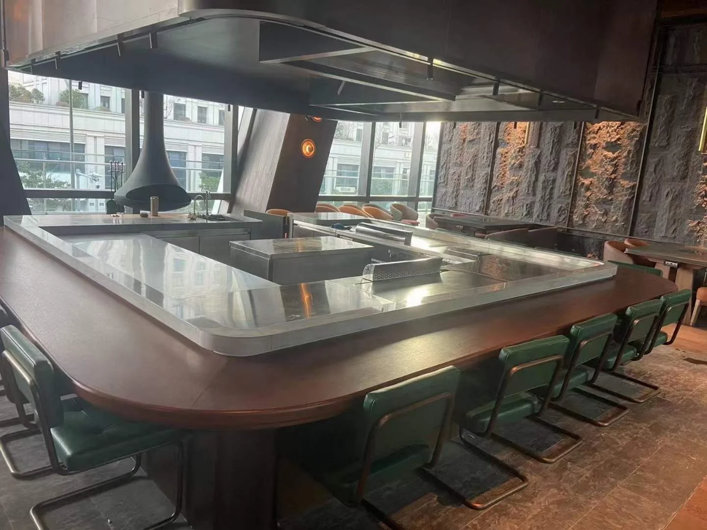 2022 New Japanese Electric Teppanyaki Grill Table