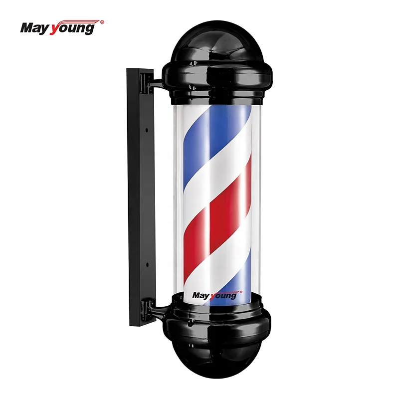 M311 Classical Rotating Barber shop pole LED open sign hair cut sign