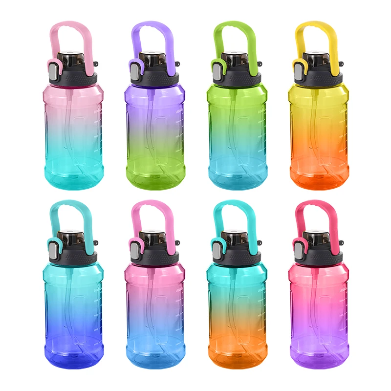 1930ml/1650ml Custom water bottle factory large capacity water jug plastic jugs with lid and handle
