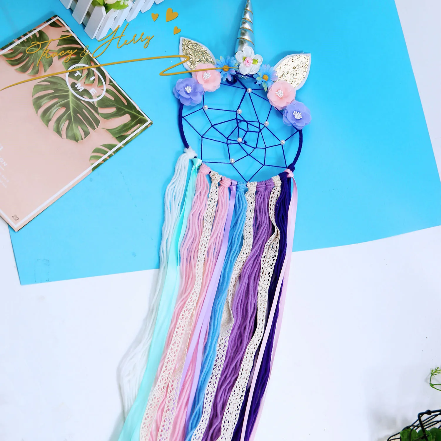 Tracy & Harry INS new unicorn Holder Organizer for Girls Hair Clip Storage Party decoration Accept Customized Logo