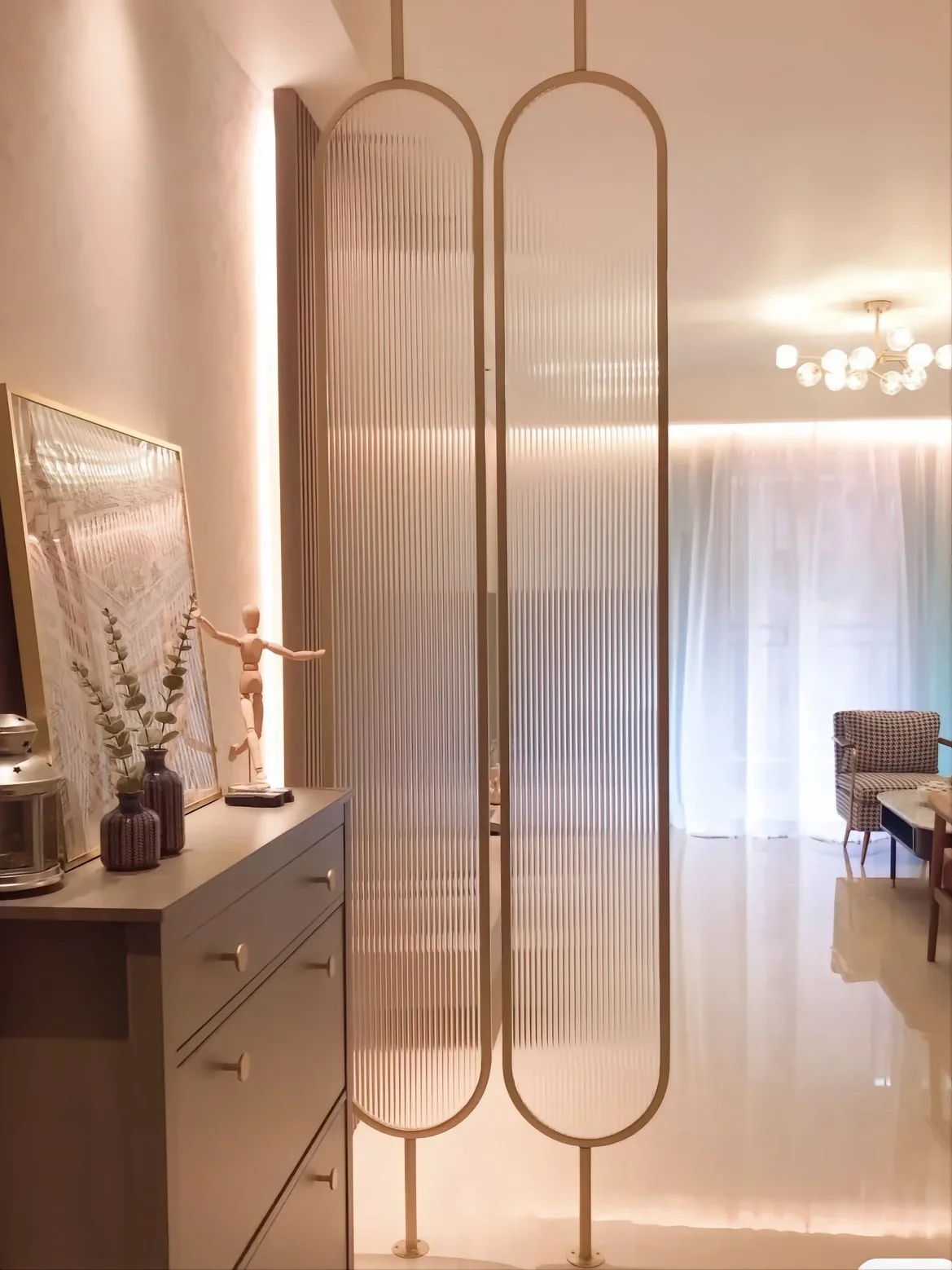 Fashion Furniture Living Room Wall Divider Stainless Steel Dining Room Divider