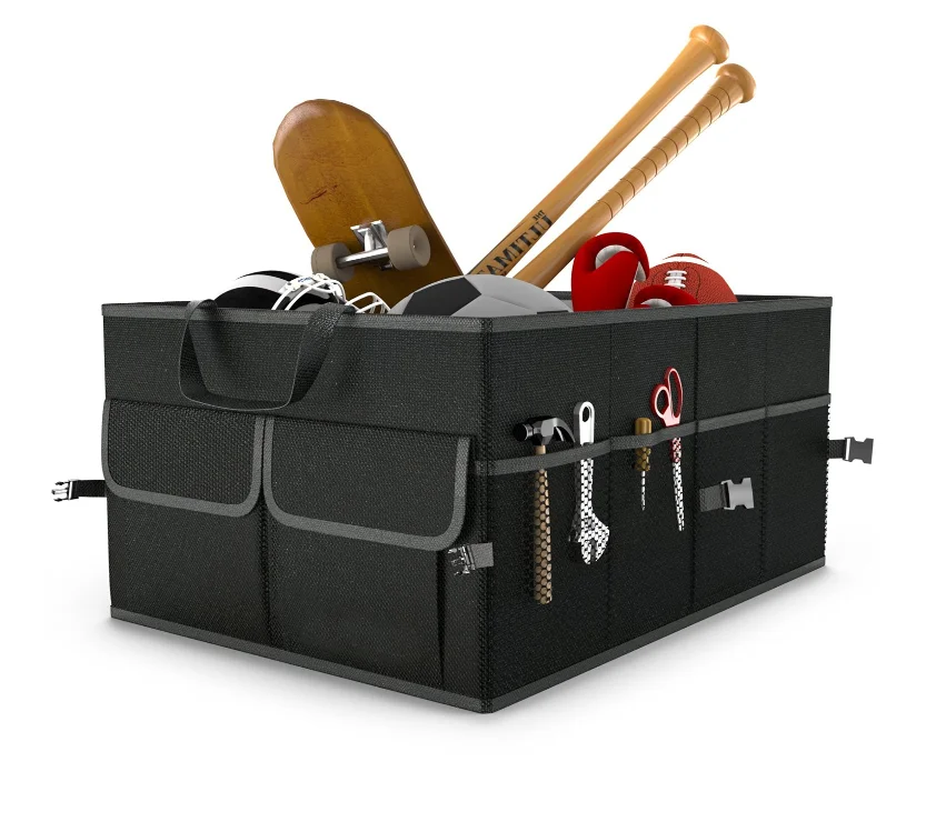 Large Capacity Heavy Duty Foldable Collapsible SUV Car Accessories Organizer Car Boot Organiser Trunk Organizer