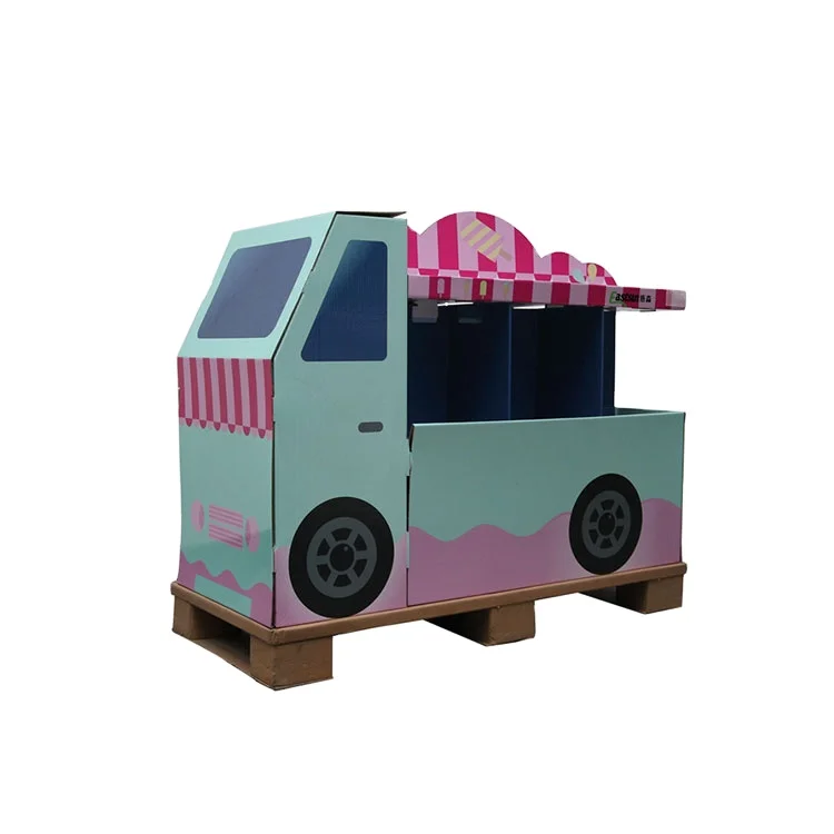 New  attractive Products Customized Size Car  environmental Paper Cardboard Toy Display