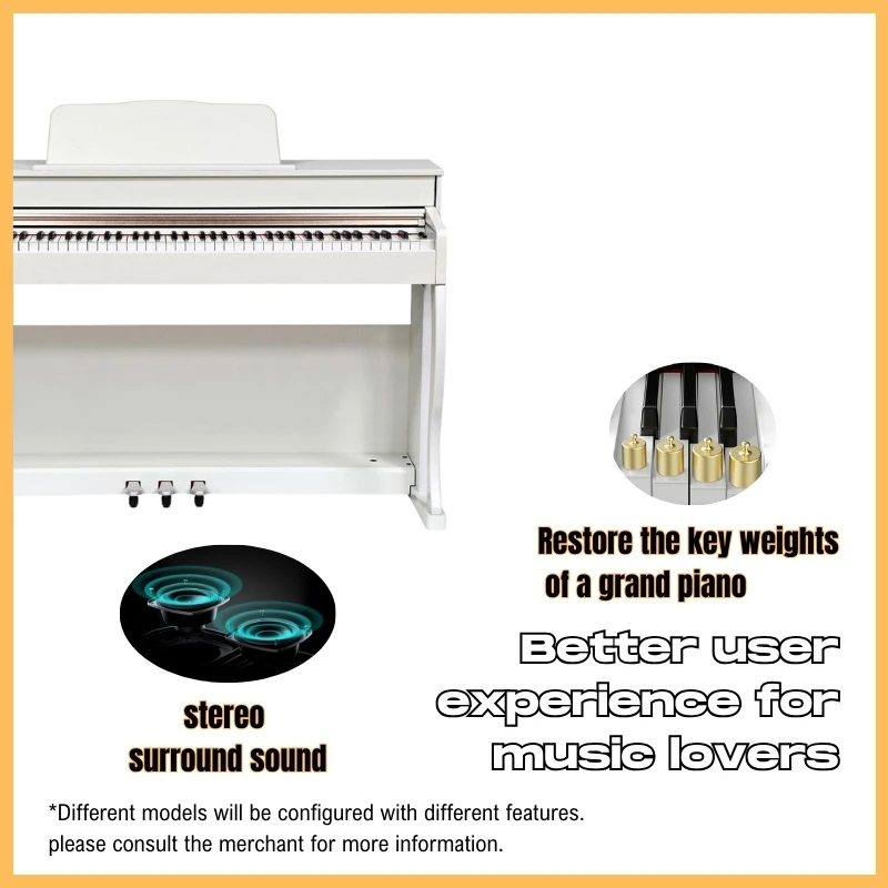 Wholesale Portable Digital Piano 88 Weighted Keys Electric Keyboard, Made in China for Music Enthusiasts and Professionals