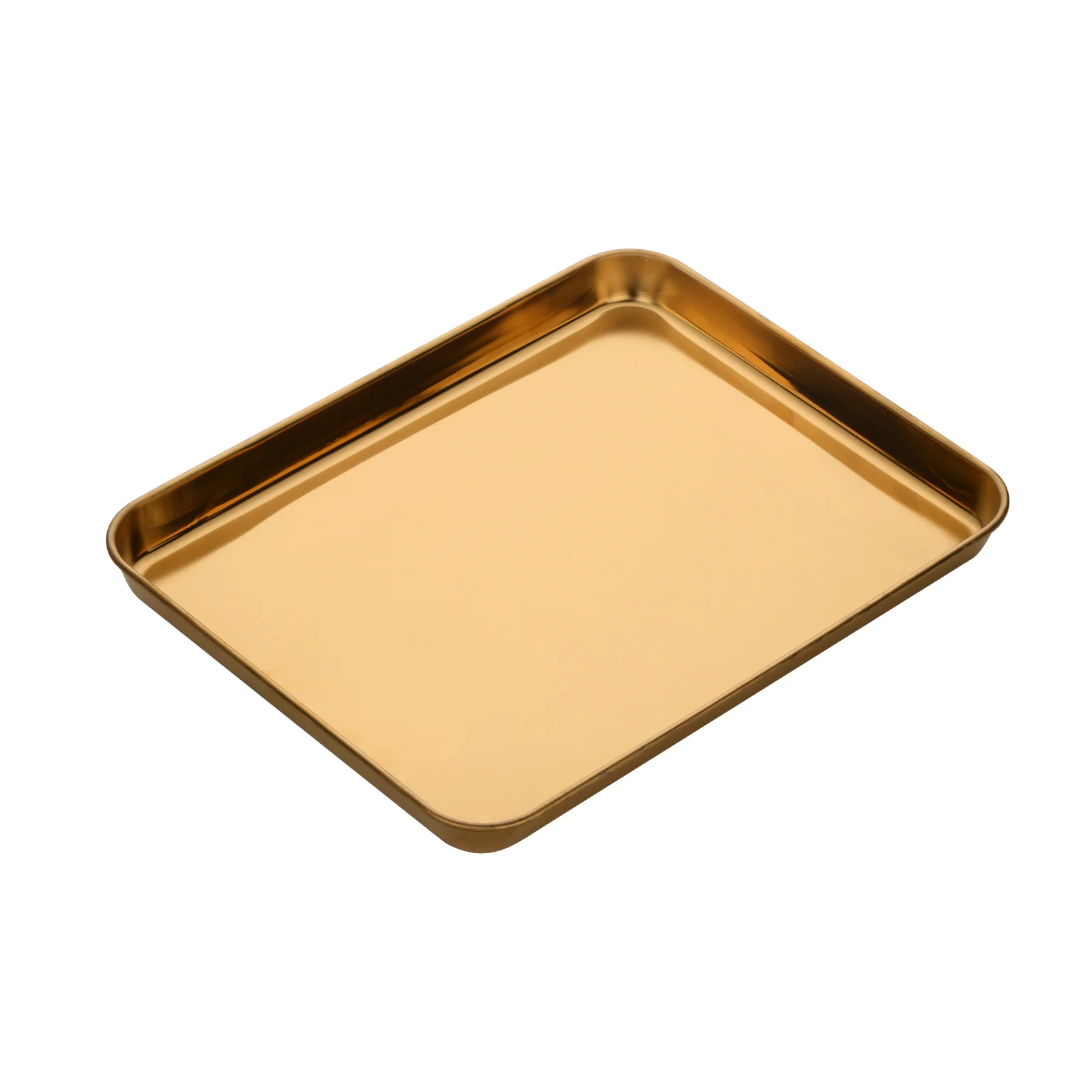 Restaurant Hotel Custom Logo Square Bread Cake Roasting Sheet Pans Stainless Steel Food Serving Baking Tray For Oven