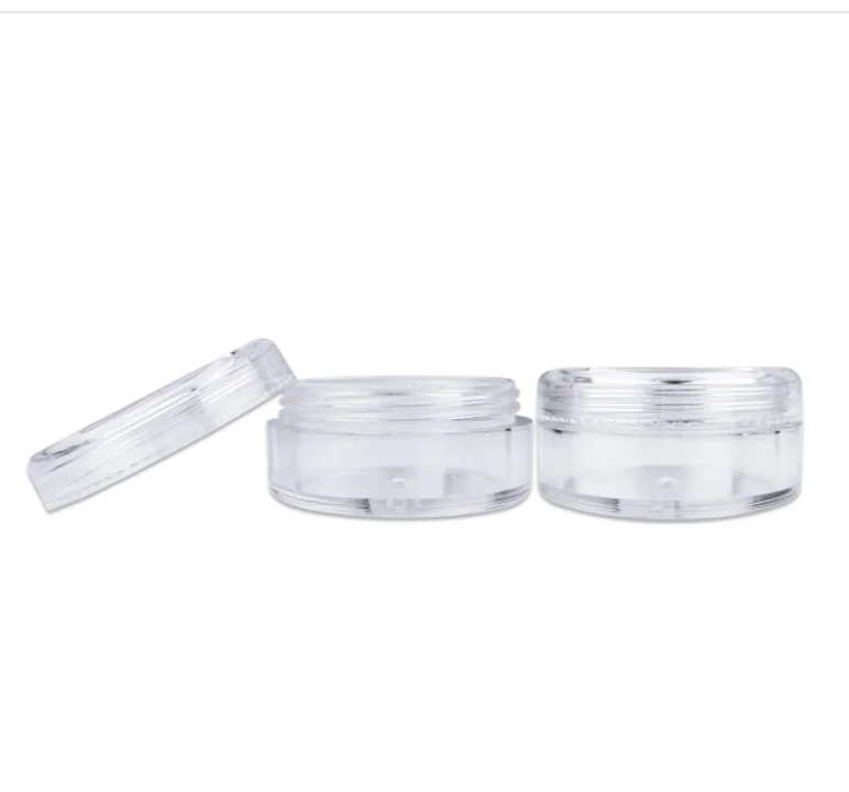 5 Grams Acrylic Clear Round Jars - BPA Free Containers for Cosmetic/Lotion/ Cream/