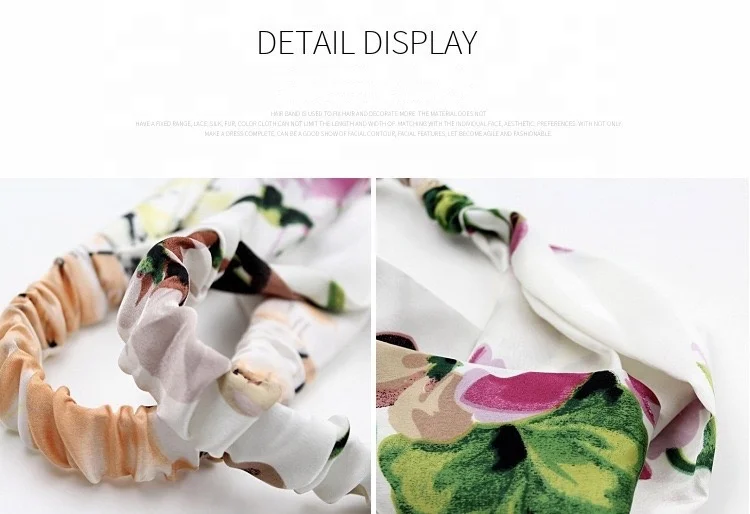 
KENSHELLEY 2020 New Arrival Print Headband Multicolor Elastic Hair Accessories Fashion Knotted Cross Headband For Women And Girl 
