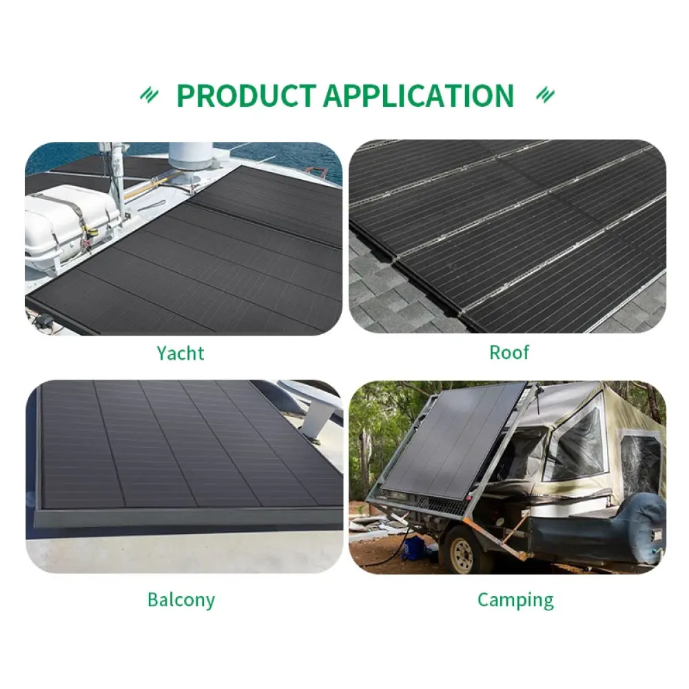 Sunpal Small Solar Panel Photovoltaic Power Output 100W 150W 200 Watt Mono Solar Panels Perc Eu Warehouse