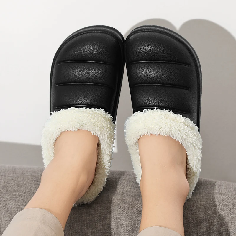 2021 Factory Wholesale Unisex Comfortable Warm Thick Indoor Winter Home Cotton Slippers For Ladies