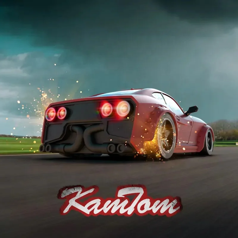 KAMTOM KM3299 30 km/h Mini Drift RC Car with LED Lights Gyro Stabilization 4WD 2.4G Radio Control Sport Racing Vehicle Toy 1:32
