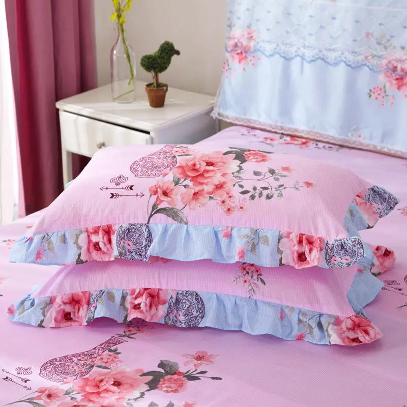 High Quality Double Lace Bed Sheets with Bed Skirt Duvet Cover bed sheet bedding set