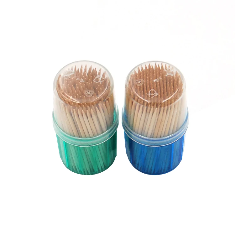 Manufacturer Wholesale 2 Points Round Wooden Decorative Toothpicks