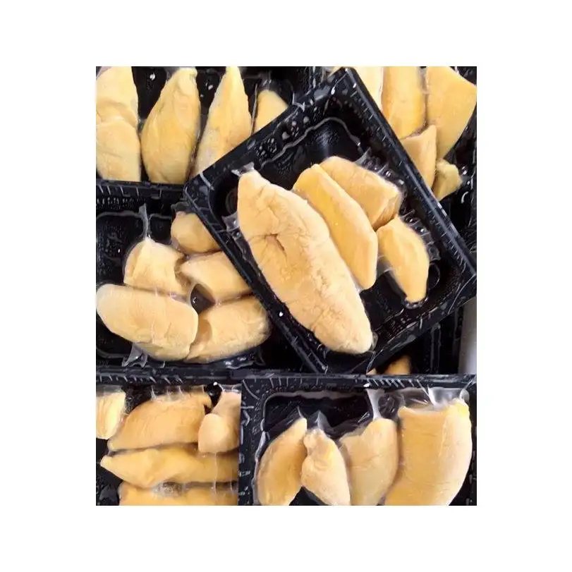 Malaysia Black Thorn Durian D200  Frozen Pulp | Top Grade Orange Yellow Delicious Blast Frozen Pahang Durian Pulp