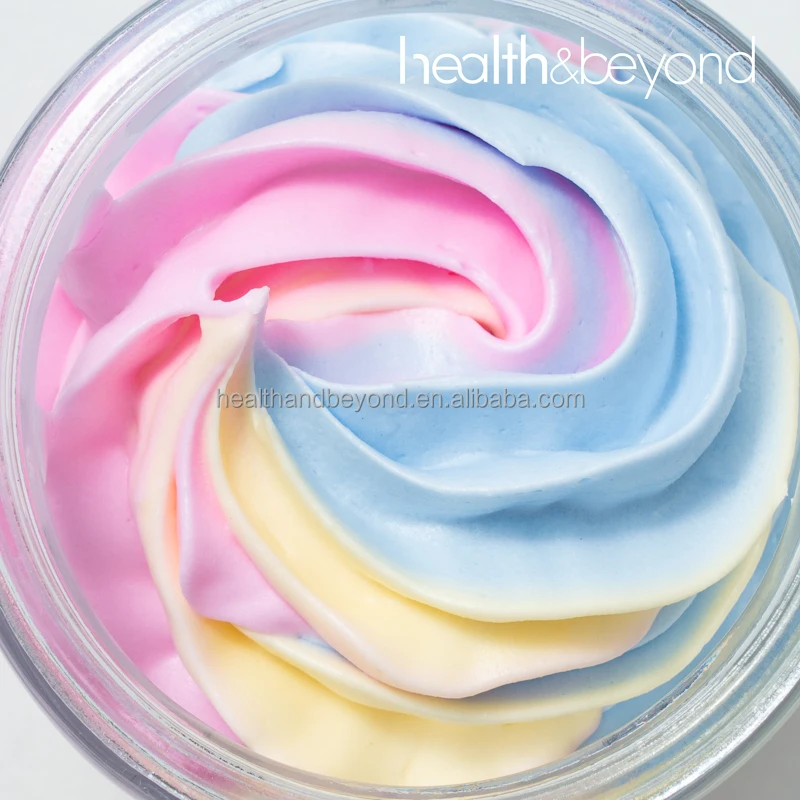 healthandbeyond body shimmer butter private label scented coffee organic face and whipped body scrub