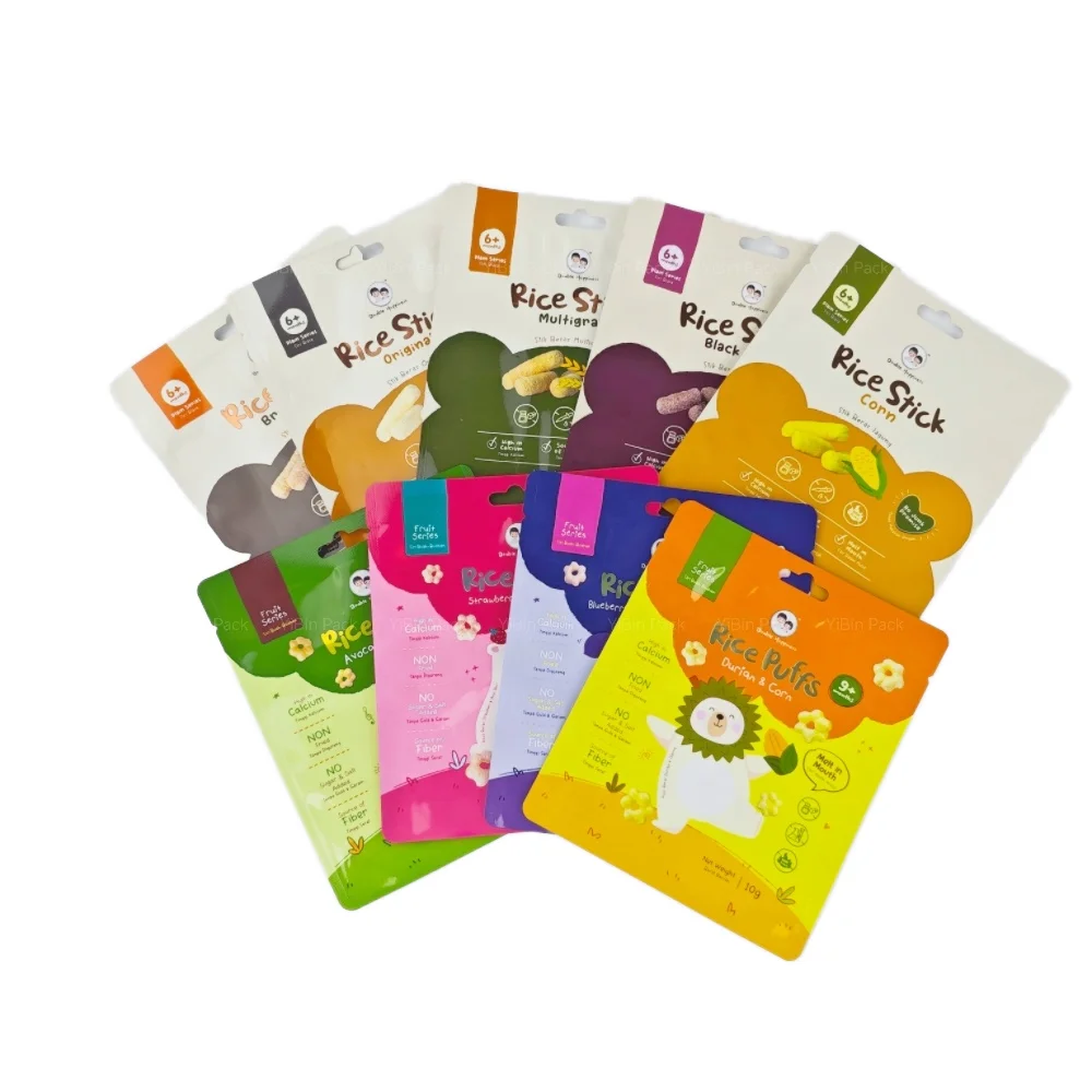 China suppliers Food Grade Roll Film Aluminium Foil Material Chocolate Nuts Energy Bar Snack Packaging Bags