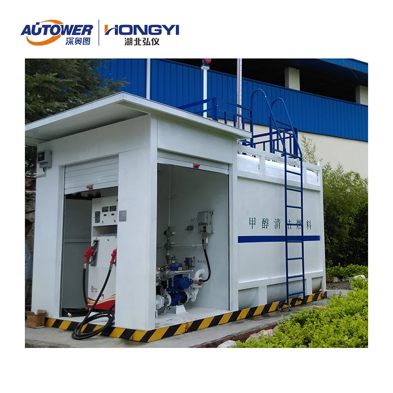 Double dispenser Fuel Container mobile filing station with storage tank Fuel dispenser Level gauge Gas detector for LPG/LNG