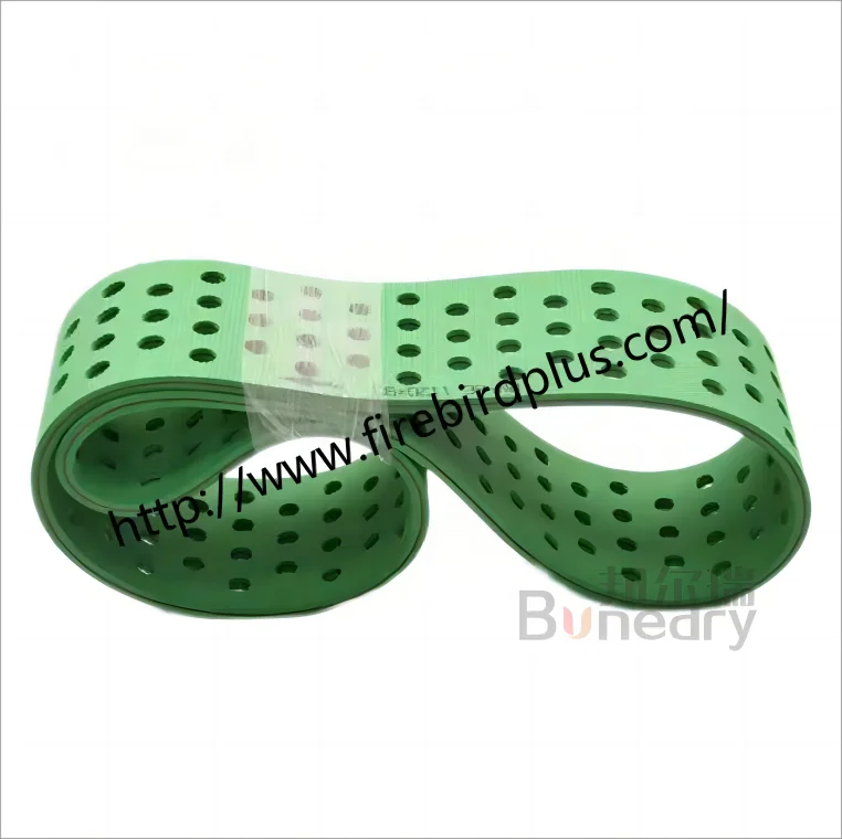Timing Belt Factory Direct Sale Komori Spare Parts Special Custom Seamless Slotted Red Rubber Coated Printing Machinery Parts