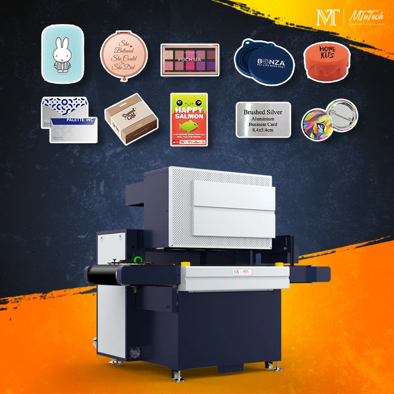 MTuTech Factory High Quality Single Pass UV Inkjet Printer for Packaging, Signage And Promotional Items Printing