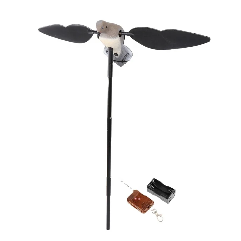 Outdoor Hunting Flying Live Dove Decoy With Spinning Wings