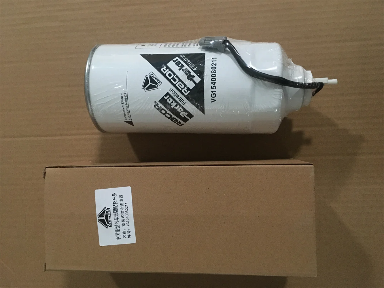 Heavy truck 10 ton cargo spare parts VG1540080211 F3000 fuel filter assembly sinotruck howo 371 spare parts