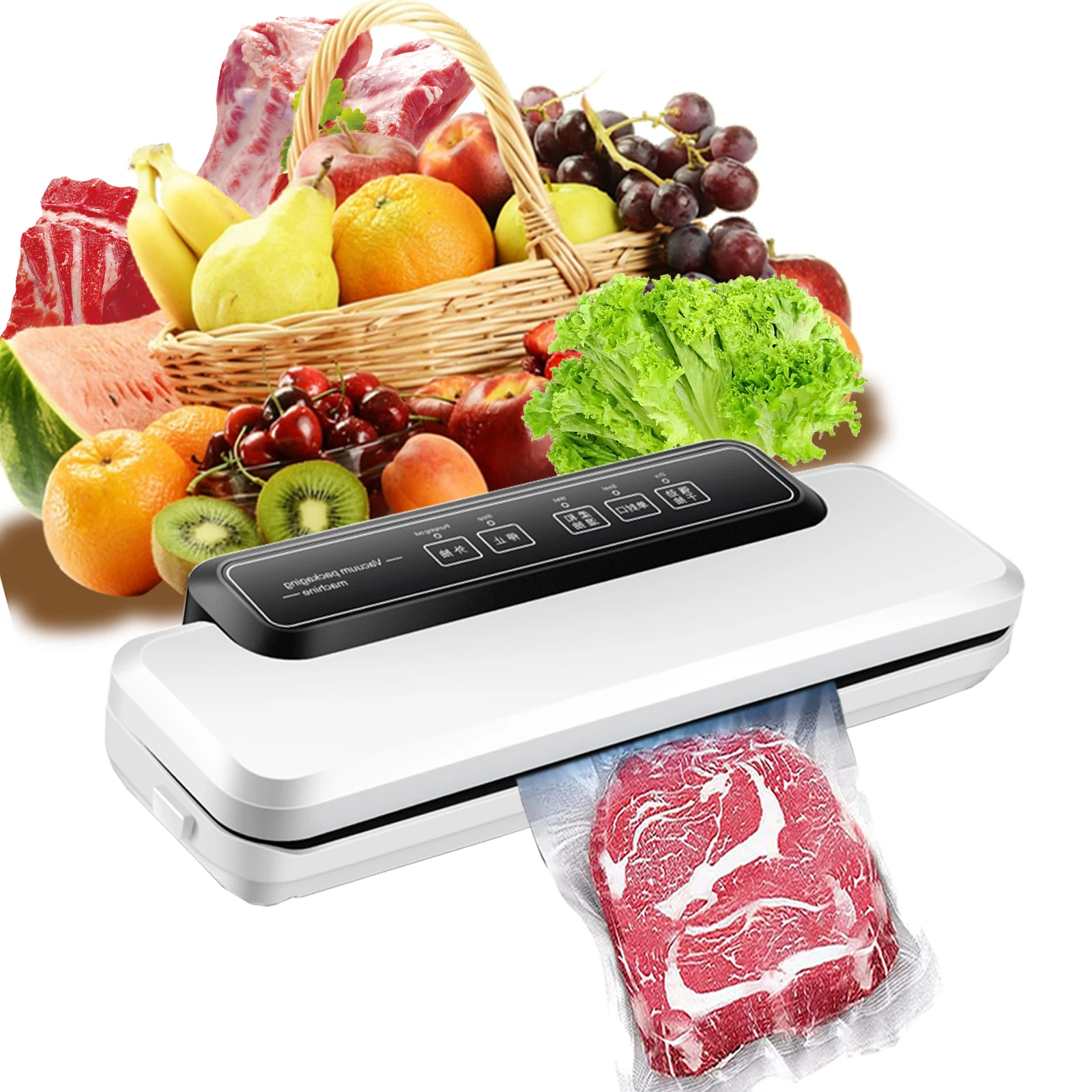 Multi function automatic Vacuum food Sealers Home use kitchen Fruit Meat food saver handheld Commercial Food vacuum sealers