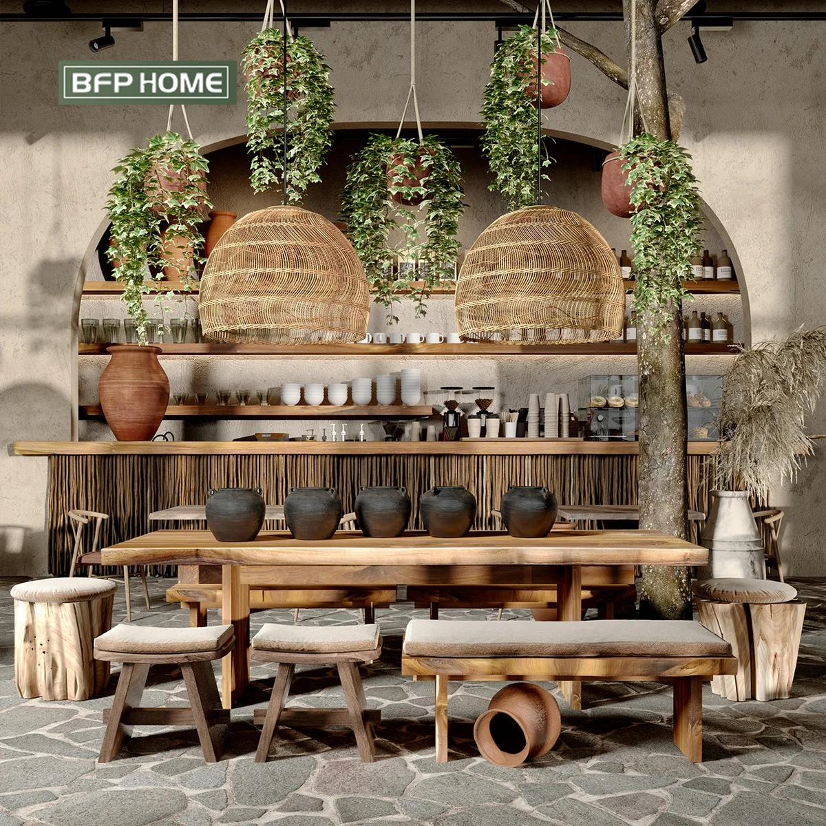 BFP Home One Stop Restaurant Furniture Project  Fit Out Customized Bed Living Room Sofa Set FF&E Project