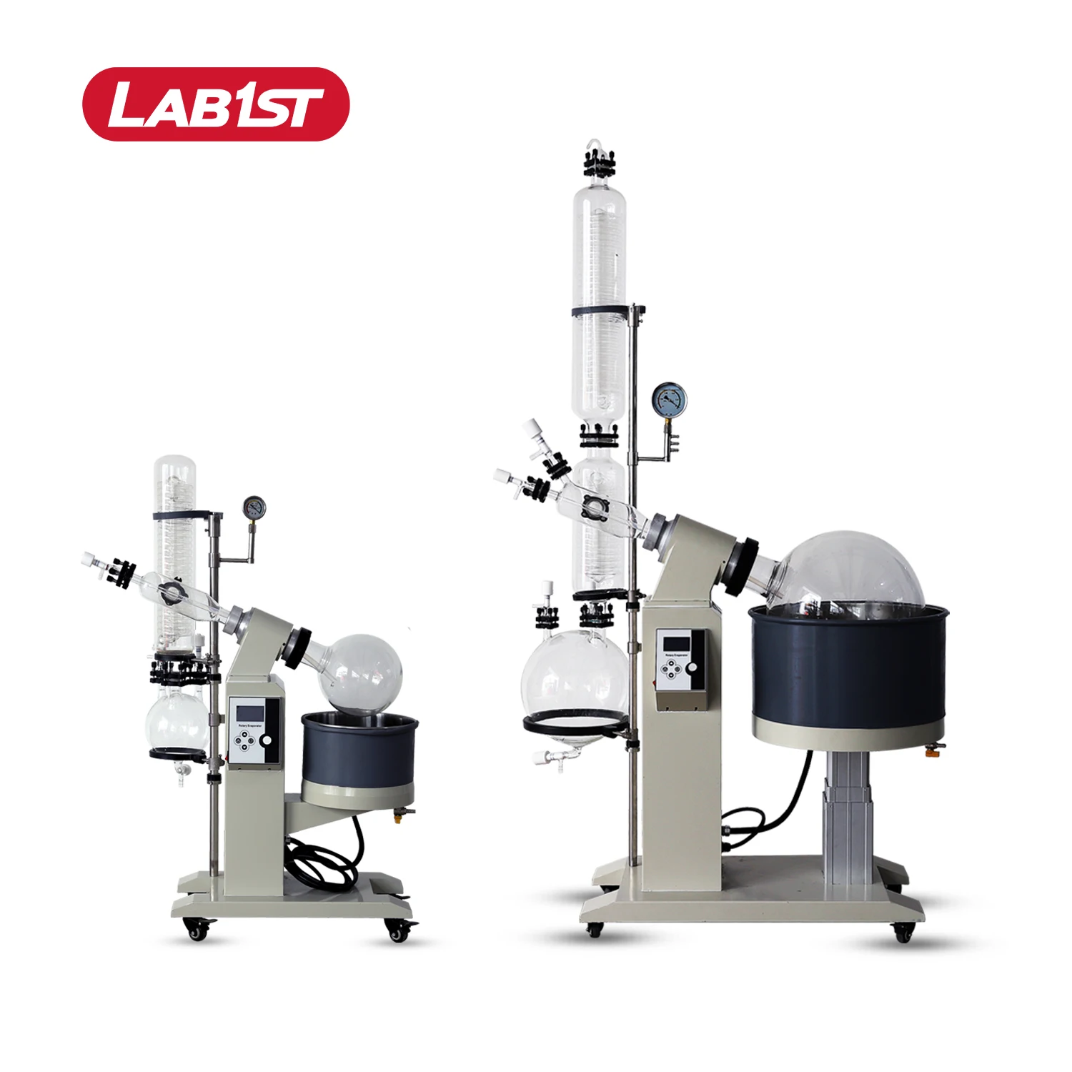 Small volume lab desktop rotovap 5l 5 liter 20liter 20litre horizontal or vertical rotary film evaporator 20 l