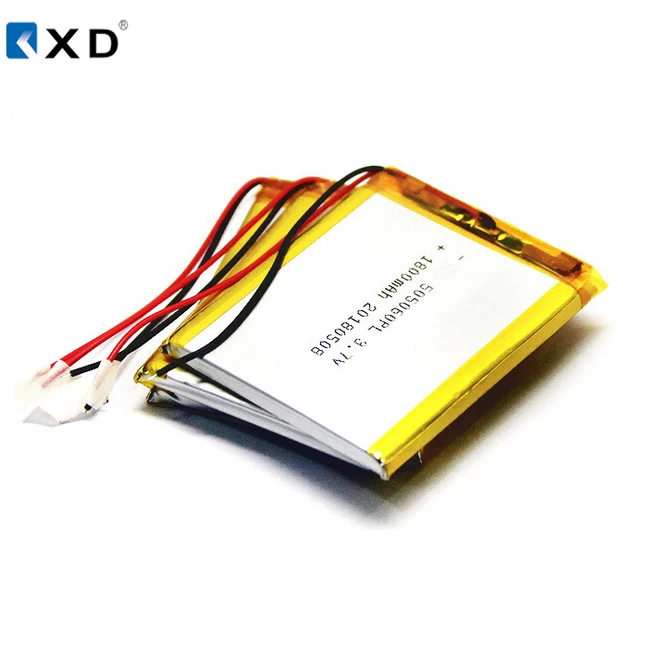 
KXD ultra thin flat 3.7v 1800mAh 1600mah 1500mAh 505060PL lipo battery 