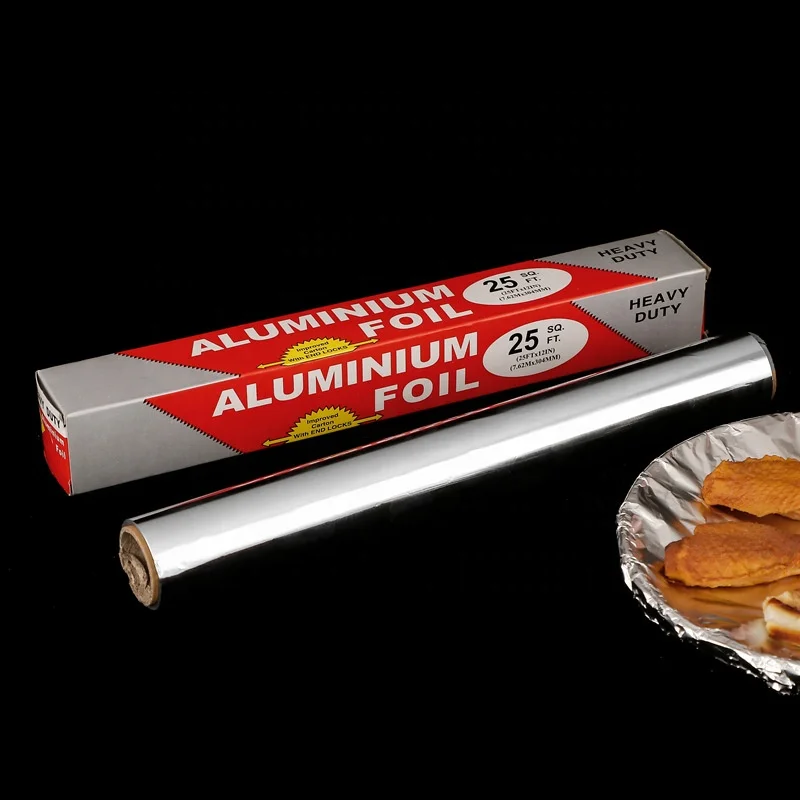 Factory Wholesale 5m 10m Aluminum Foil Roll Aluminum Foil Paper Household Kitchen Use 8011 Aluminum Foil Roll Paper