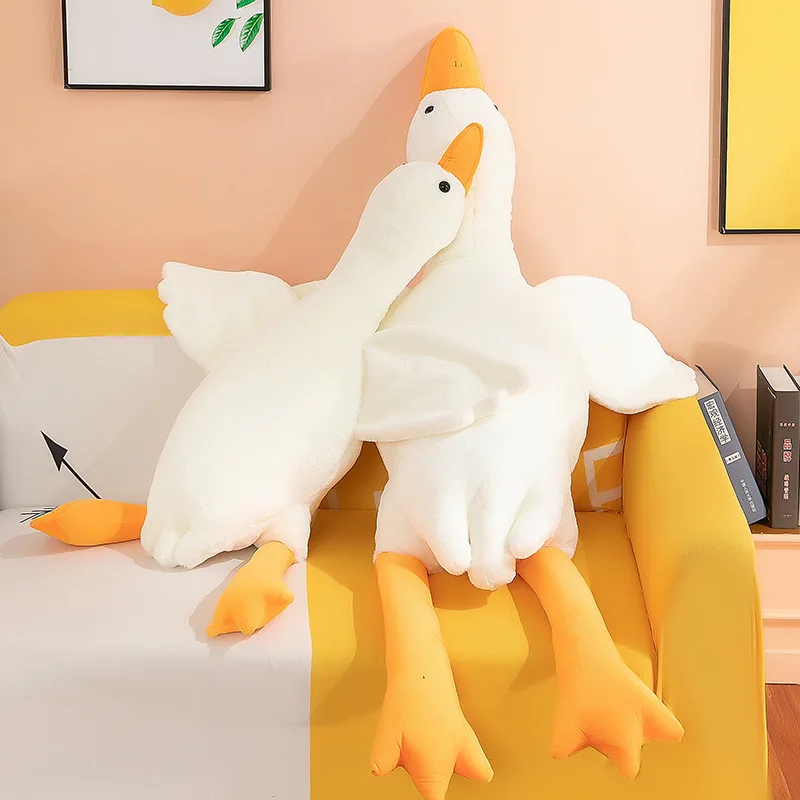 New Huaggble Big Plush White Duck Toy  like Animal Doll Toys for  Birthday Gift