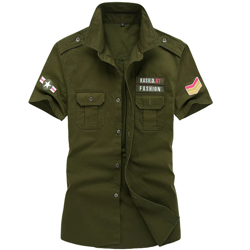 Hot selling Uniform Summer Men Tactical style 100% Cotton Shirts with wholesale price