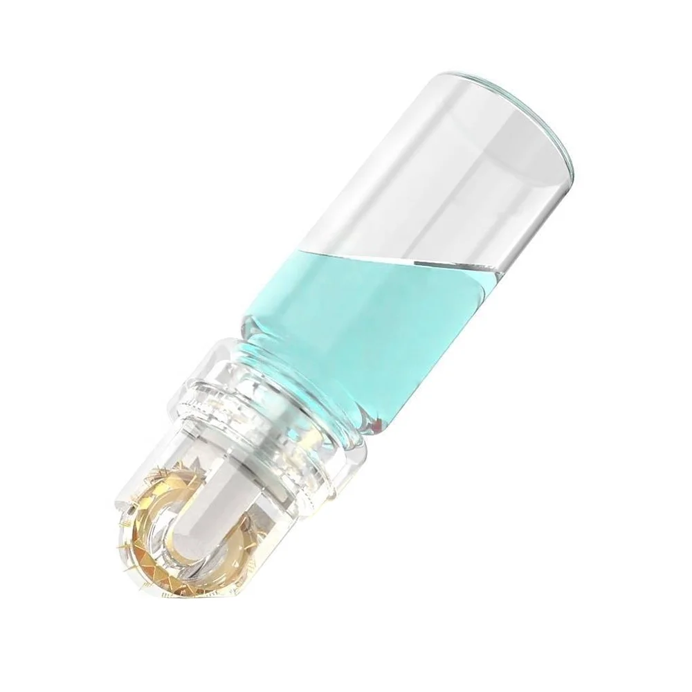 
SkinFiner Titanium Microneedle Derma Roller 64 Gold Tips Hydra Needles 