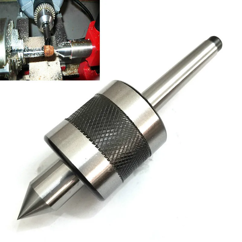 NEW MT1 MT2 Precision Live Center Morse Taper Triple Bearing Steel Lathe Arbor Machine Revolving Tool for High Speed Turning CNC