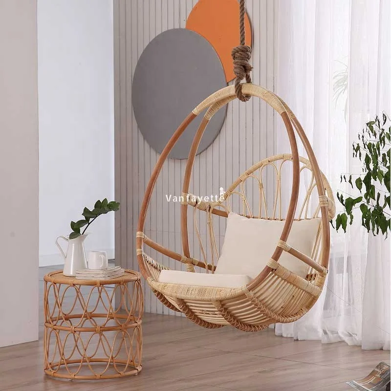 Bedroom Garden Swing Chair Cushions Wicker Hanging Chair Adult Outdoor Wicker Swing Chair
