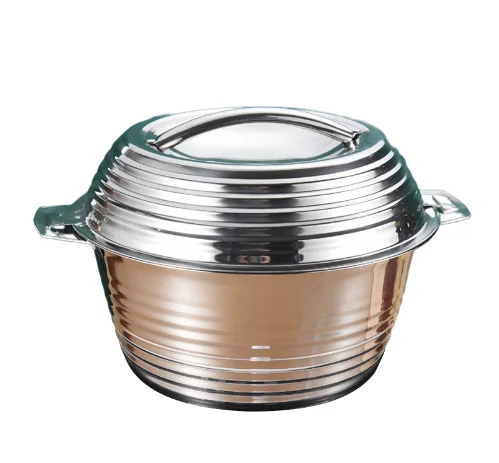 Foreign Trade Middle East and Africa All Steel Insulation Pot Thread Double Layer Foam Pot Double Ear Deepening Cold Preservatio