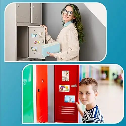 18 Pcs Acrylic Fridge Magnets 2 x 3 Mini Double Sided Clear Frameless Display Frame Fujifilm Instax Locker 2.36 x 3.54 Inches