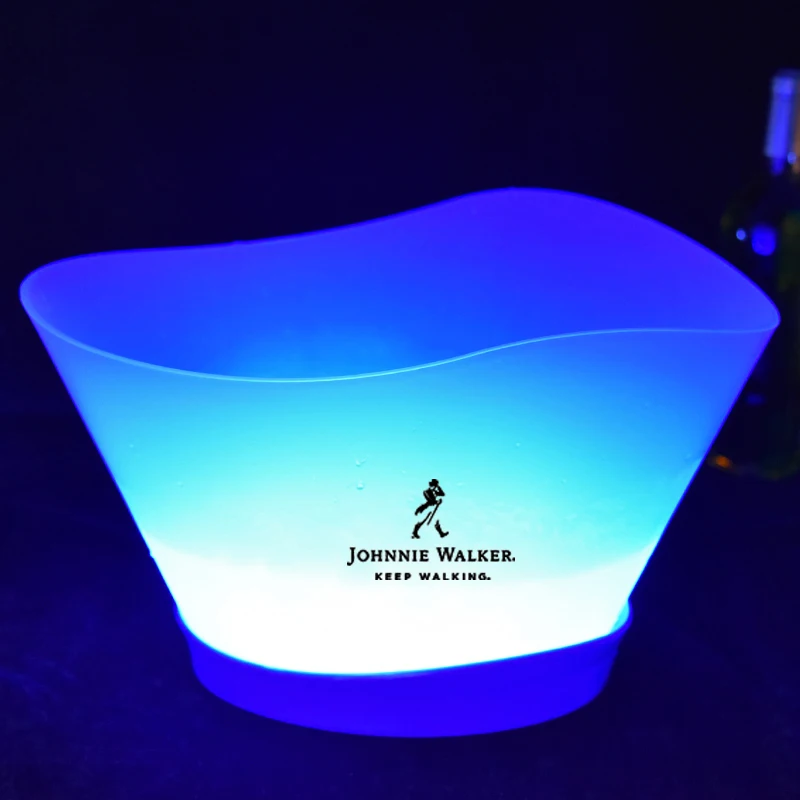  Недорогой светодиодный rgb Ведерко для пива вина шампанского льда акриловые Пластиковые