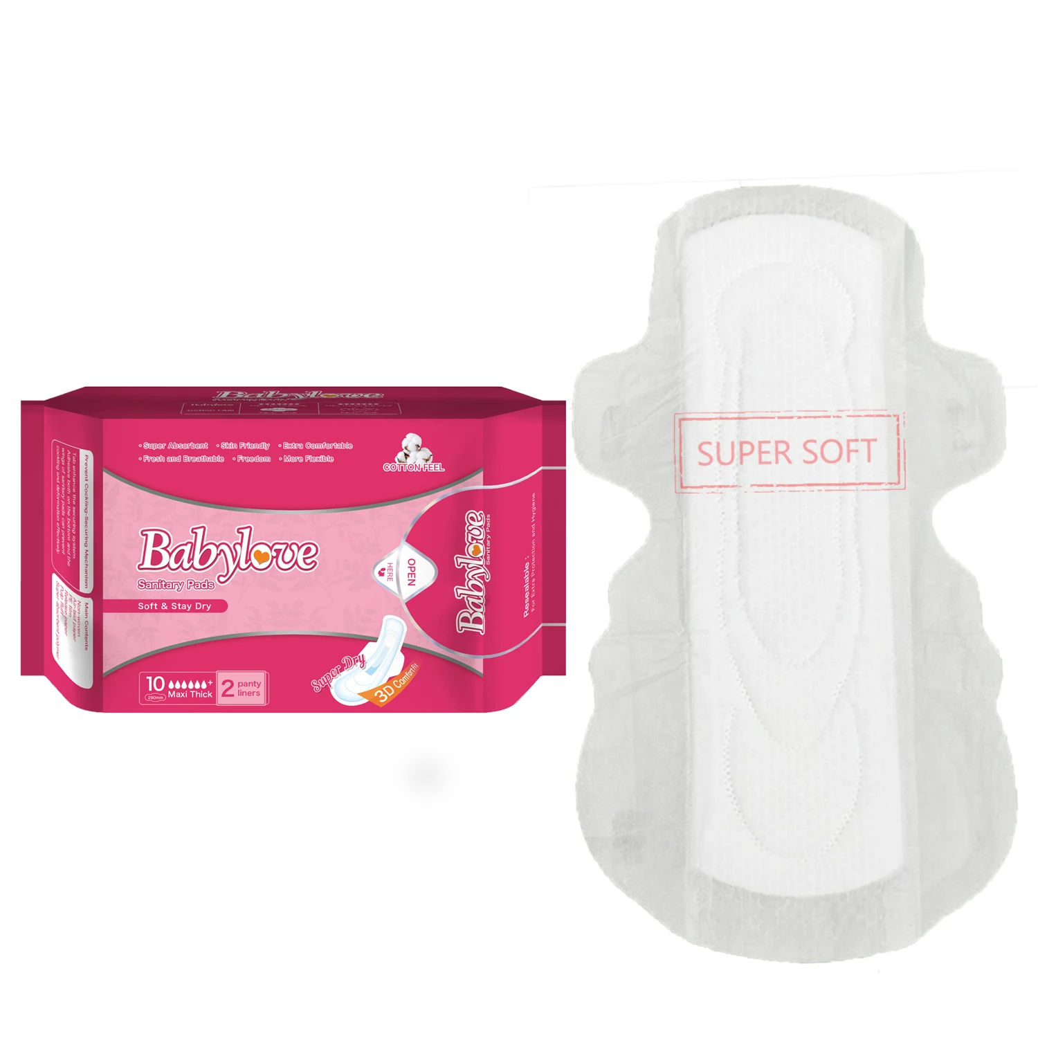 Factory Wholesale High Quality Private Label Sanitary Napkin Negative Ion, Hot Selling Absorption OEM Sanitary Napkins For Women