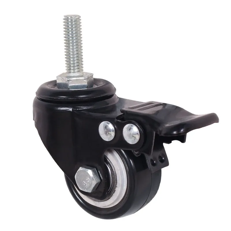 sewing machine caster wheel Polyurethane Foam No Noise Wheels Swivel Caster 1.5 inch 2 inch 2.5inch wheels for air cooler