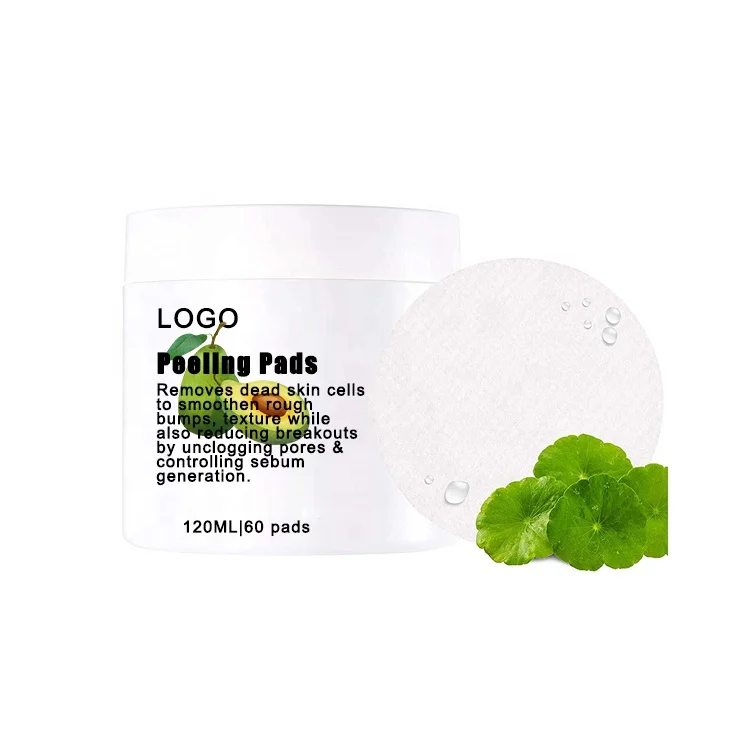 OEM ODM face care exfoliating resurfacing AHA hyaluronic salicylic glycolic acid acne remover pads Skin Care
