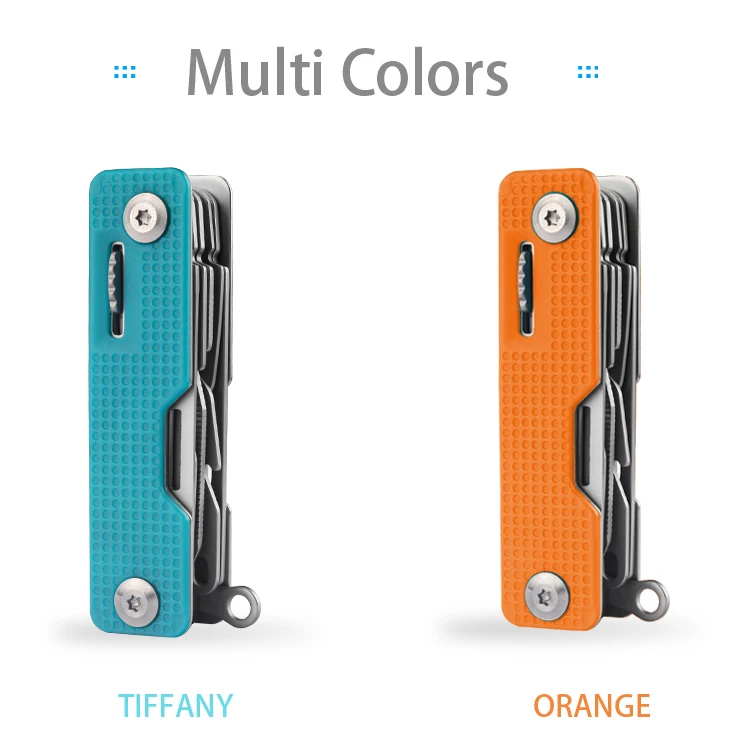 GHK Outdoor 10 in 1 Folding Multi Function Swiss Knife Pocket Knife with SIM Card Tool