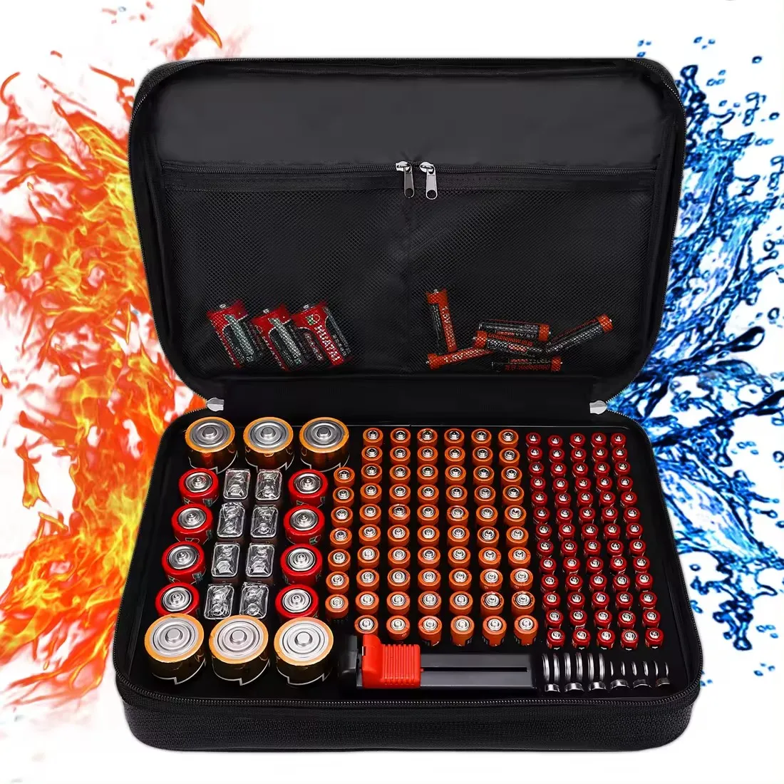 New Release Battery Organizer Box OEM/ODM Thermal Protecter Professional Heat Retard Fireproof Storage Battery Tester