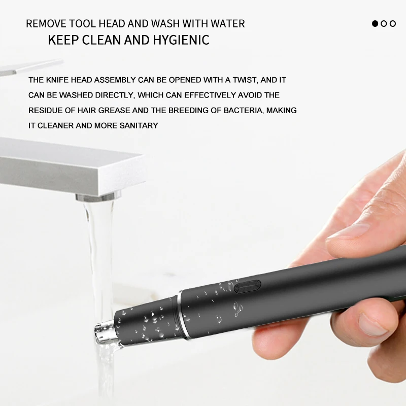 Factory OEM nose hair trimmer or nose hair cutter for home use or traval portable easy to clear long lasting bettery 12V