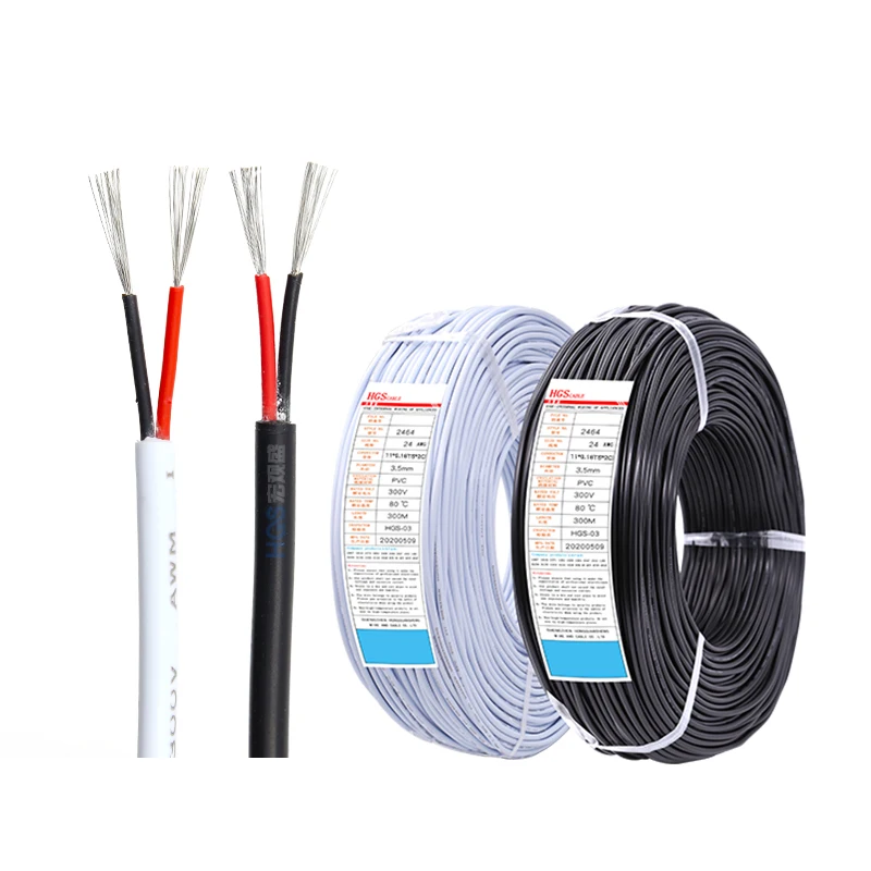  Awm2464 ul2464 24awg кабель 2c el изолированный медный провод 11*0 16