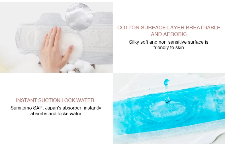 cheap price soft lady cotton and mesh breathable sanitary napkins ultra thin sanitary pad for women