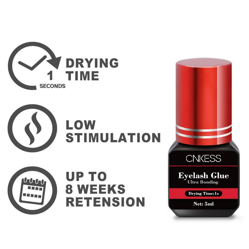 Fast Dry Eyelash Extension Adhesive Cruelty Free Strong Lash Glue High Quality Custom 1 Seconds Opp Bag Eyelash Glue Uv Led