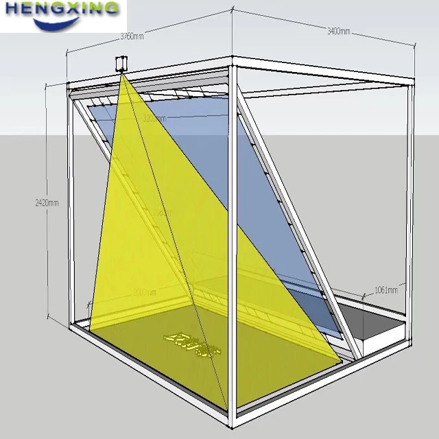 45 angle hologram screen of Transparent reflection film